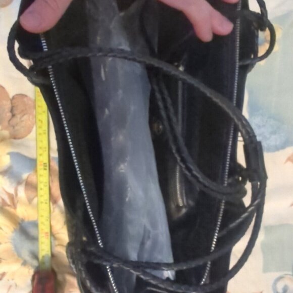 High Quality Handbag Black Crocodile Texture Large - Picture 6 of 7